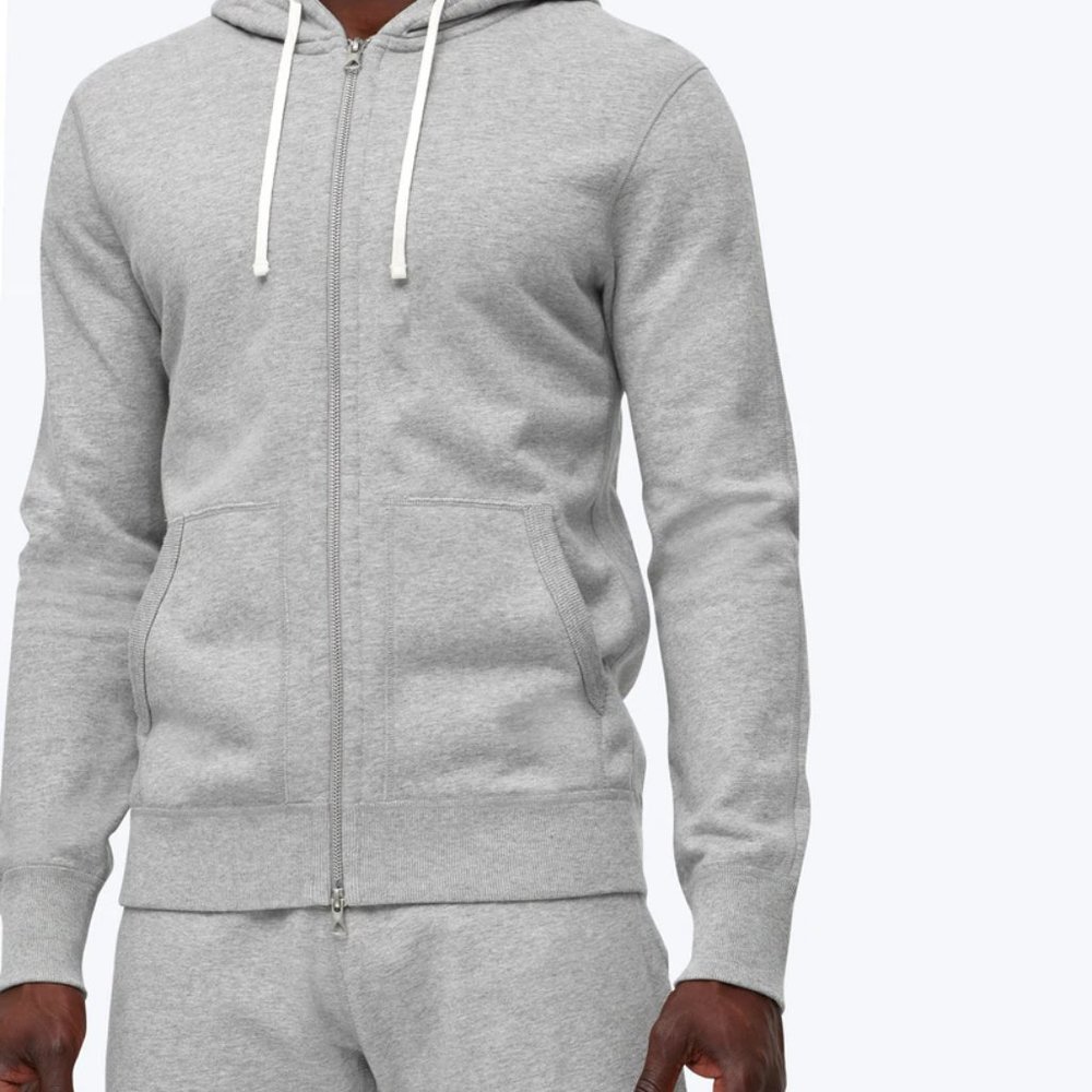 REIGNING CHAMP MIDWEIGHT TERRY FULL ZIP HOODIE	- HEATHER GRAY M - Picture 6 of 9